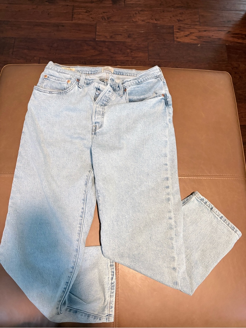 Levi's Light Blue Straight Leg Jeans